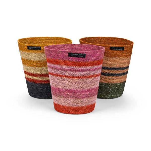 British Colour Standard North America - Wholesale Trashcan/Trash Bin - BRITISH COLOUR STANDARD Seagrass Waste Paper Basket in Tuscan / Guardsman Red6
