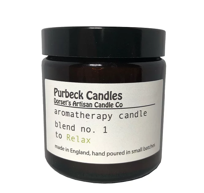 Purbeck Candles - Wholesale Jar/Filled Candle - Aromatherapy Range Candle in Jar - To Relax0