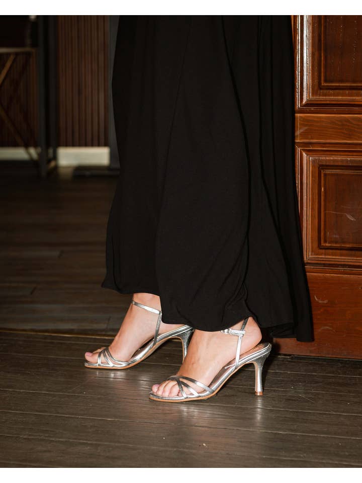POPA - Wholesale High Heels - Women's - Artic Silver Heel Sandal