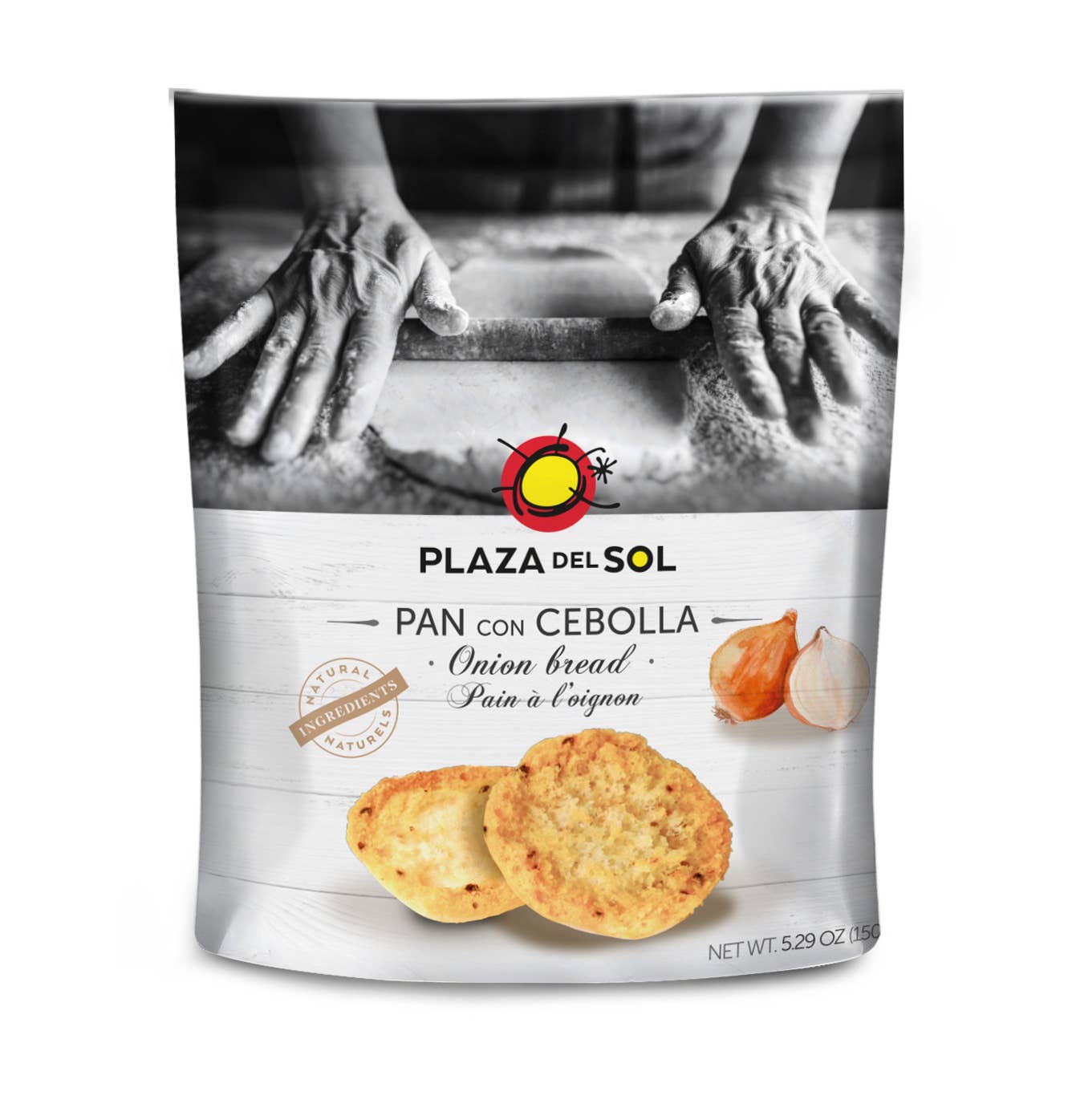 Plaza del sol - Wholesale Bread/Tortilla - Baked Bread with Onion 150g0