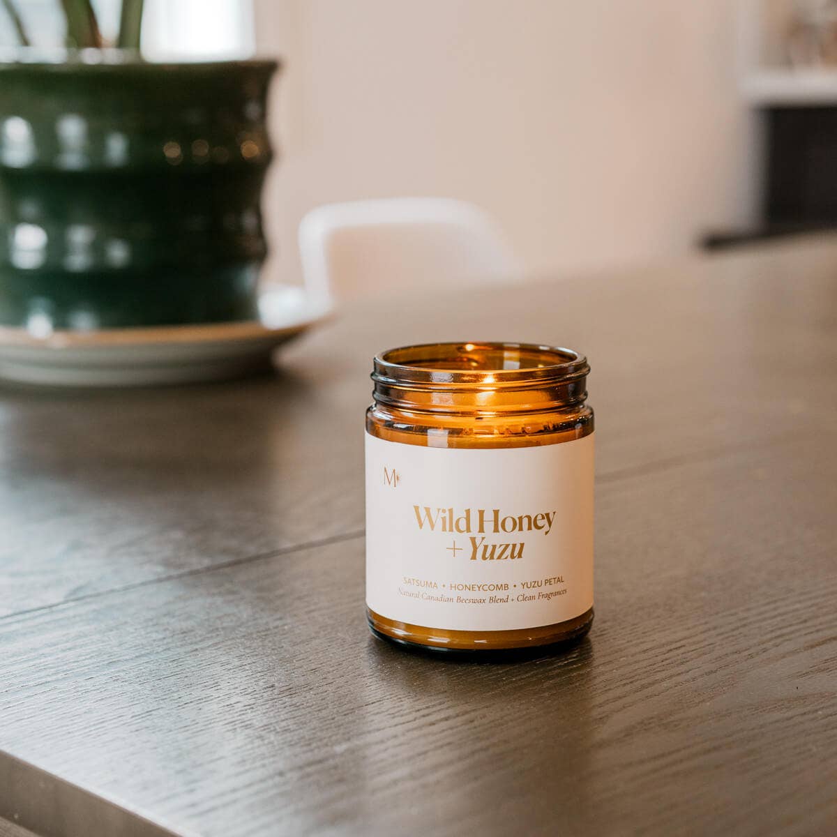 Misiyo Candle Co - Wholesale Jar/Filled Candle - Wild Honey + Yuzu | Canadian Beeswax Candle1