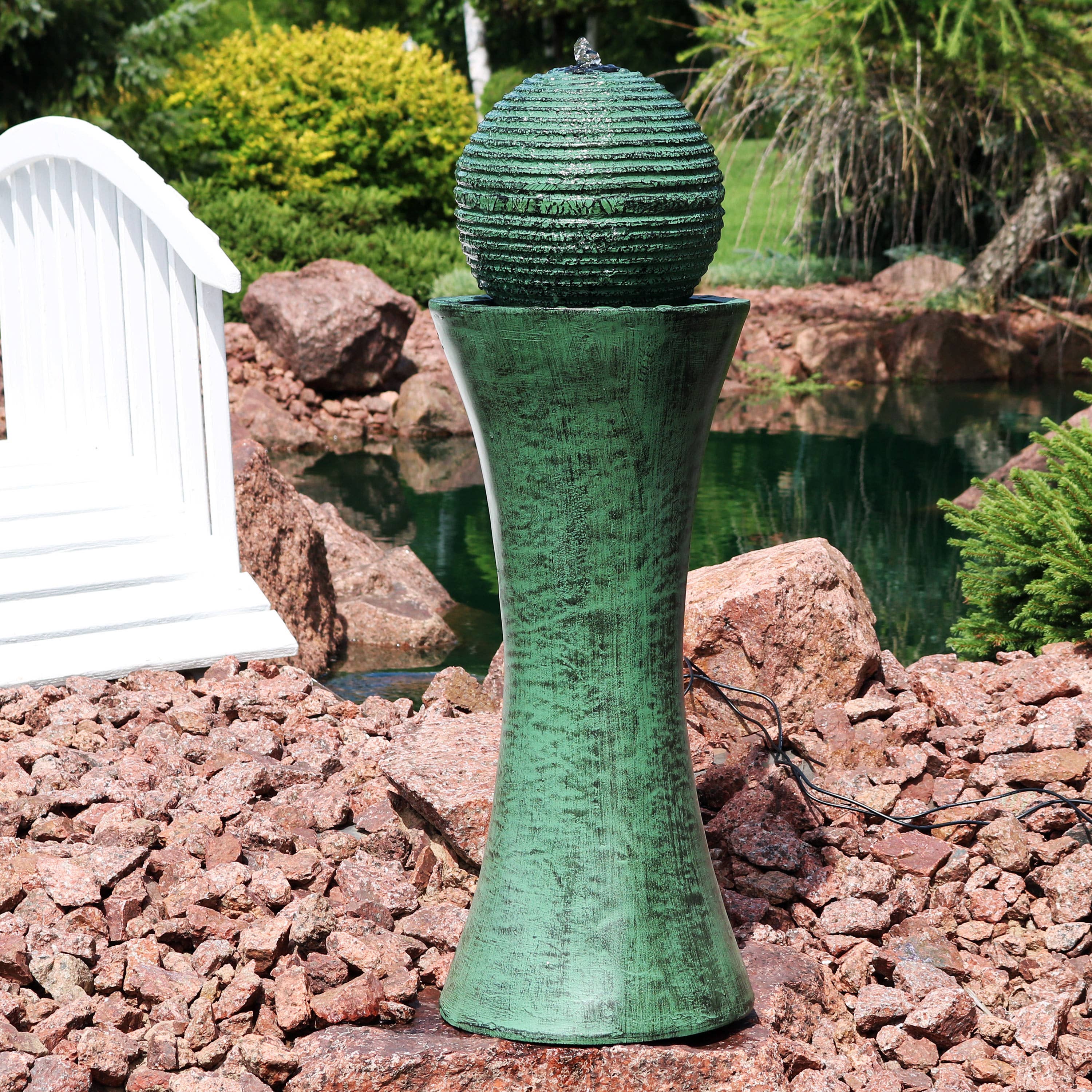 Sunnydaze Decor - Wholesale Outdoor Ornament/Decor - Desert Spring Solar Water Fountain with Battery/Pump - 30 in0