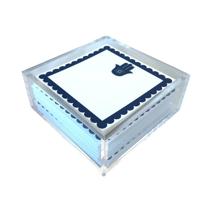 Maven Home - Wholesale Retailer Sample - Paper & Novelty - Paper in Acrylic Holder - Hamsa1