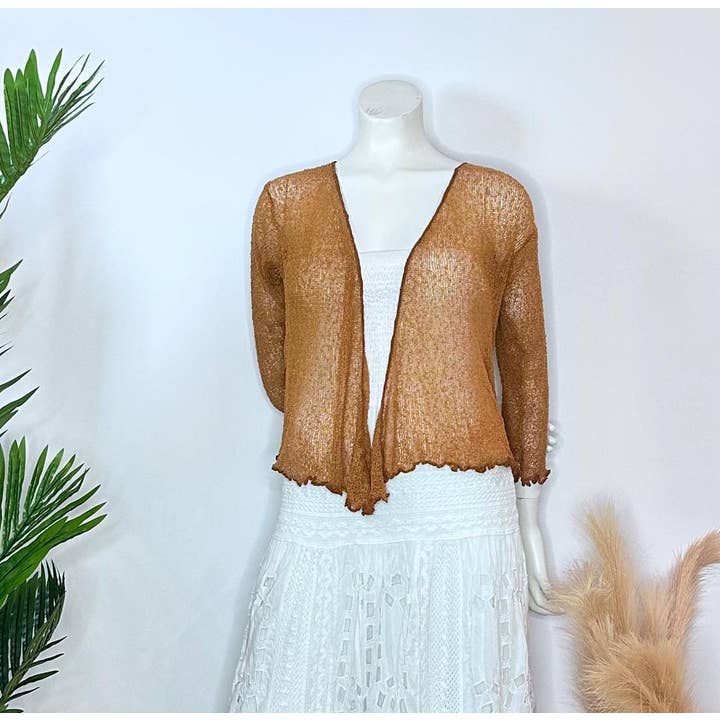 Crafts Love Dreams - Wholesale Cardigan - Women's - Lightweight Boho Cardigan – Sheer Knit for All Seasons2