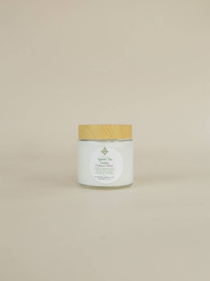 4oz Against the Graine Pain Relieving Cream for wholesale by Blissfully Rooted LLC