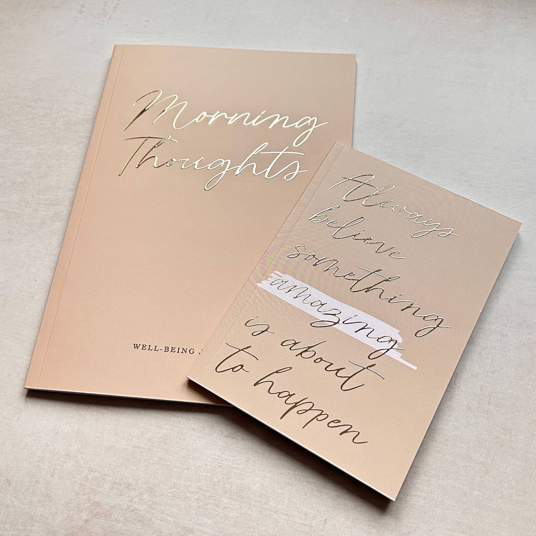 Três Paper Co - Vente Journal intime - Journal de bien-être Morning Thoughts avec dorure4