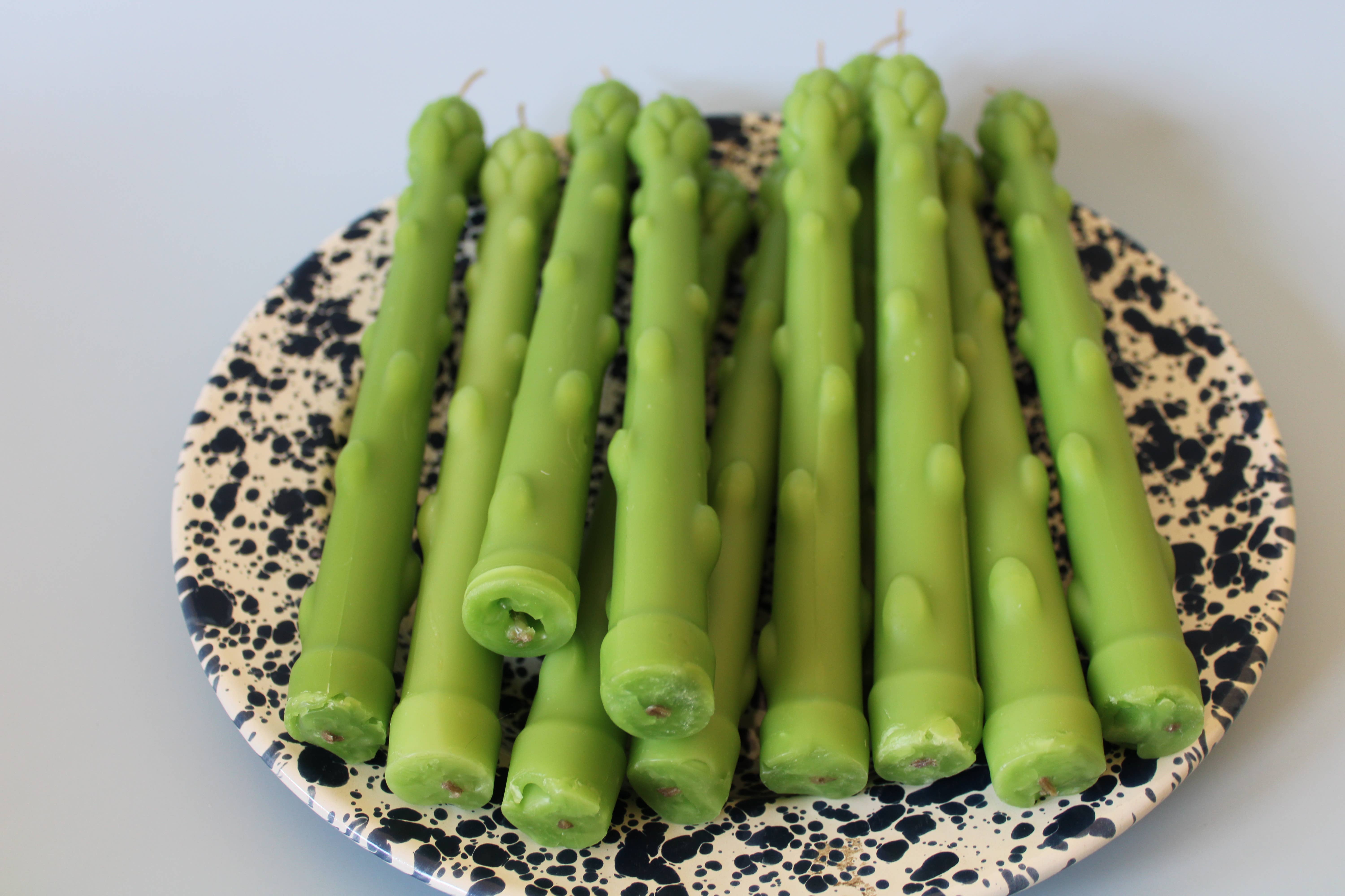 Wicksburgh - Wholesale Novelty Candle - Asparagus Taper Candle 100% Beeswax6