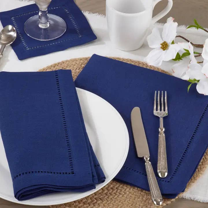 Fennco Styles - Wholesale Dinner & Cloth Napkin - Hemstitch Border 20-Inch Dinner Napkin1