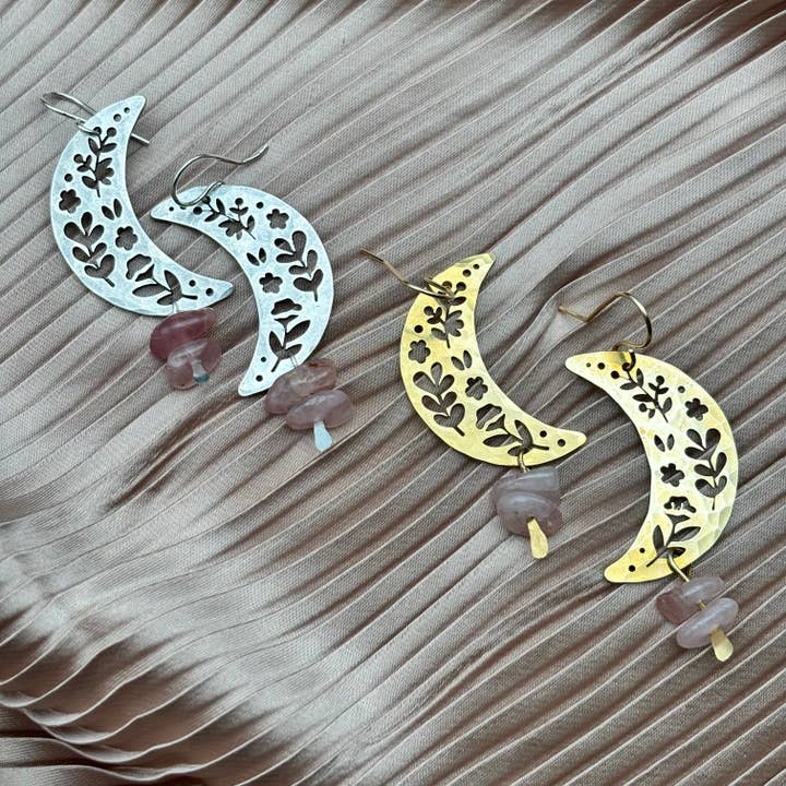 Fluff Hardware - Wholesale Dangle Earrings - Handmade Moon Garden Earrings