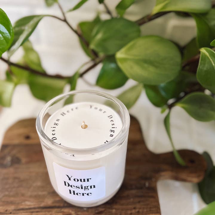Illuminate Space - Wholesale Jar/Filled Candle - Custom Large Glass Tumbler Candle