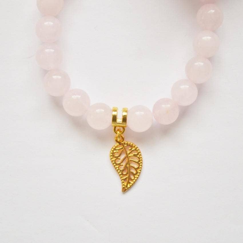 Alora Boutique Inc. - Wholesale Beaded Bracelet - Matte Rose Quartz Gemstone Bracelet | Unconditional love, Self-love, and Kindness10