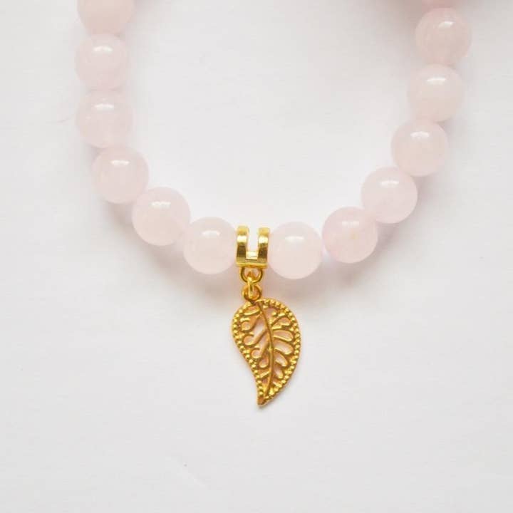 Alora Boutique Inc. - Wholesale Beaded Bracelet - Matte Rose Quartz Gemstone Bracelet | Unconditional love, Self-love, and Kindness10