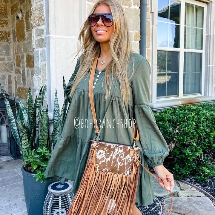 THE JESSE CROSSBODY cowhide fringe tassel purse bag and other Purchase Wholesale fringed. Free Returns & Net 60 Terms on Faire trending on Faire.