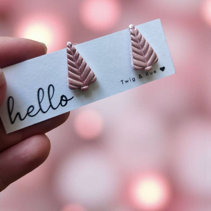 Twig & Rue boutique - Wholesale Stud/Post Earrings - Christmas tree studs3