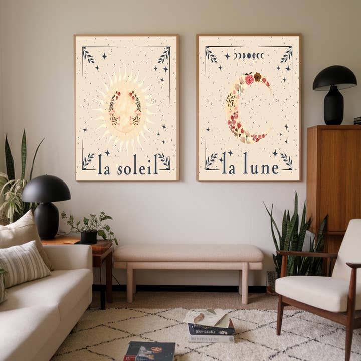 Kumo Art Prints – wholesale Art print – La Soleil Sun Art Print 1