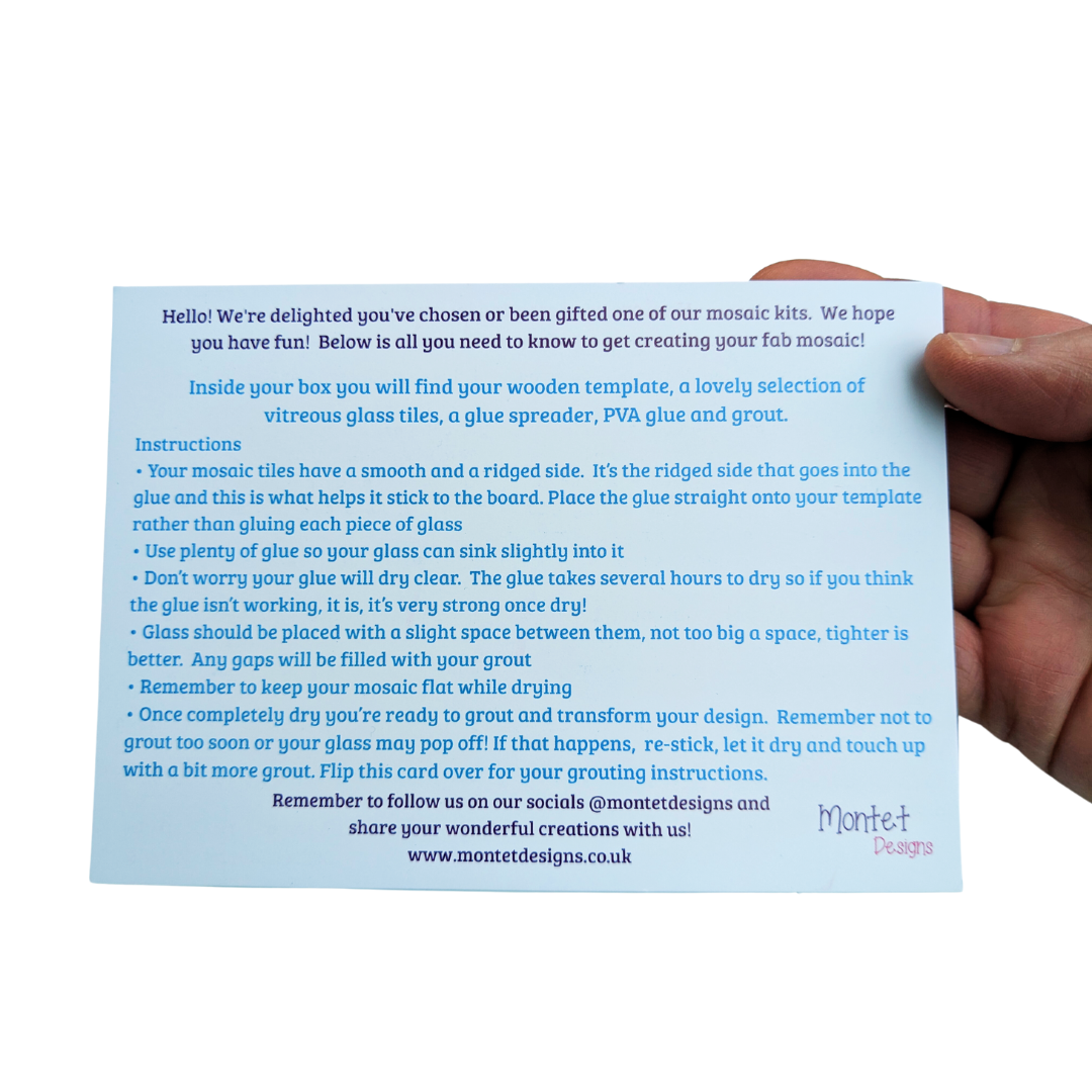 Montet Designs - Wholesale DIY Craft Kit - 2 x African Elephant DIY Mosaic Kit, Craft Box7