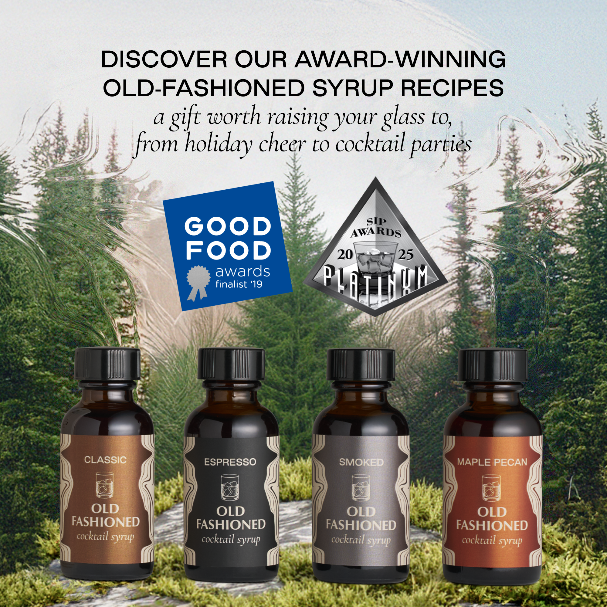 Strongwater - Wholesale Cocktail Mix/Syrup - Old Fashioned Cocktail Syrup Sample Set2