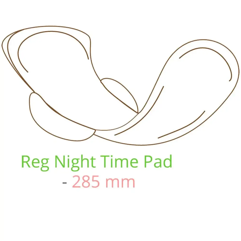 Beaming Baby – wholesale Menstrual pad/liner – Ecopeach Organic Cotton Night Time Pads (10 pads)2