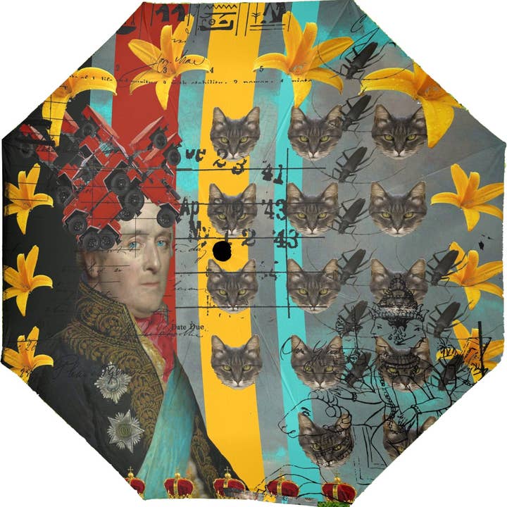 A HAT OF JEEPS Semi-Automatic Foldable Umbrella for wholesale by Bønes and Balløøns