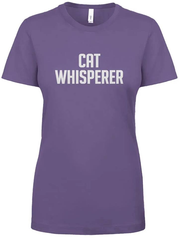 "Cat Whisperer" Women's Crew T-Shirt for wholesale by Amp'd Apparel Company