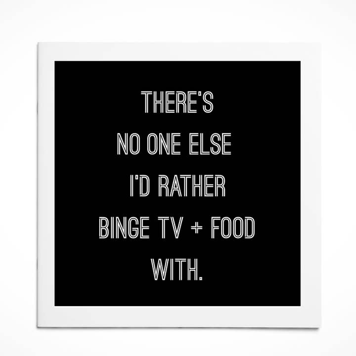 Ich mag dich Karte | Binge Life für den Großhandel von Greeving Cards