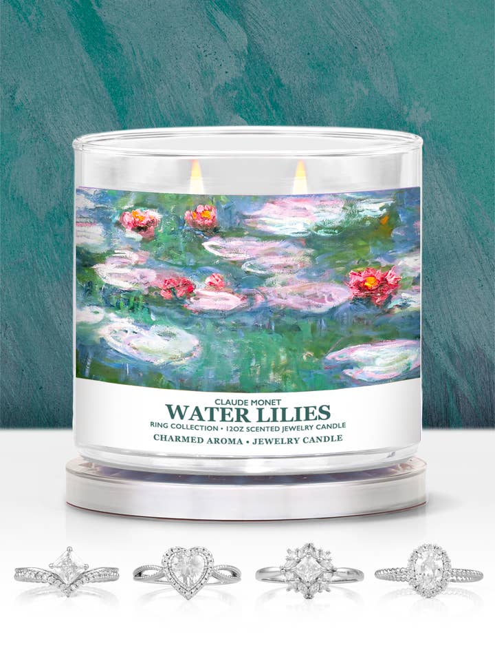 Bougie Nénuphars - Collection Anneau pour la vente par Charmed Aroma