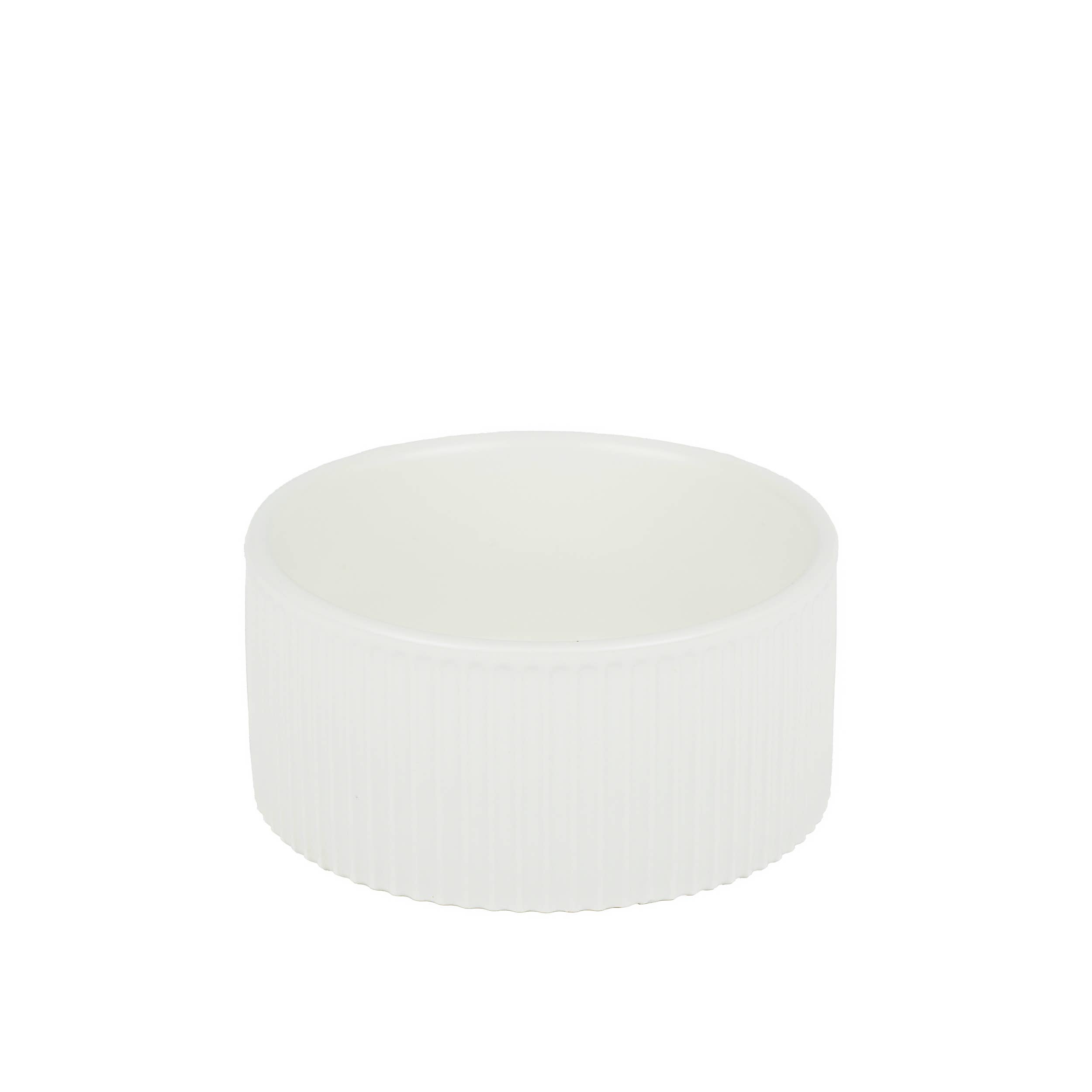 Park Life Designs - Wholesale Pet Bowl - Cat/Dog - JARDIN Ribbed Pet Bowl Collection – Modern Matte Exterior25