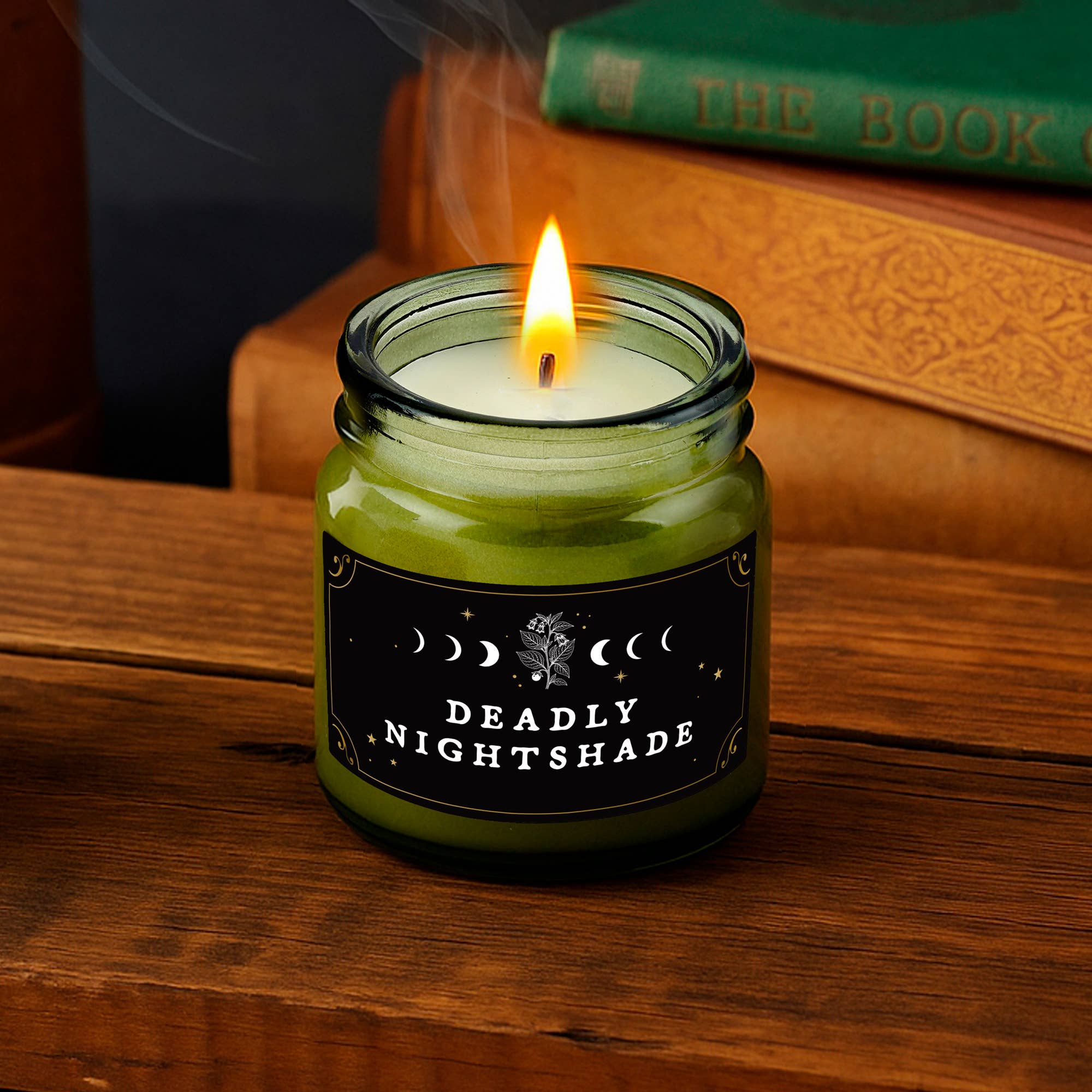 CGB Giftware - Wholesale Jar/Filled Candle - 'Deadly Nightshade' Small Green Candle0