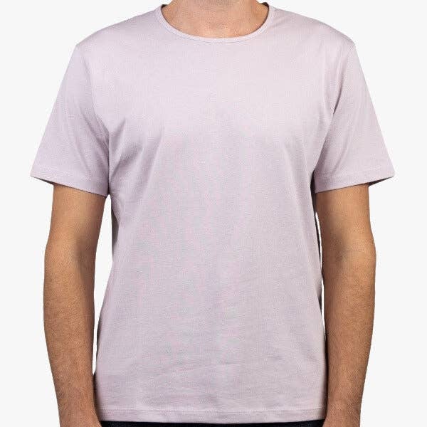LIGHT PURPLE | Short Sleeve Classic Crew T-Shirt 100% Pima for wholesale by IF... THEN WELL