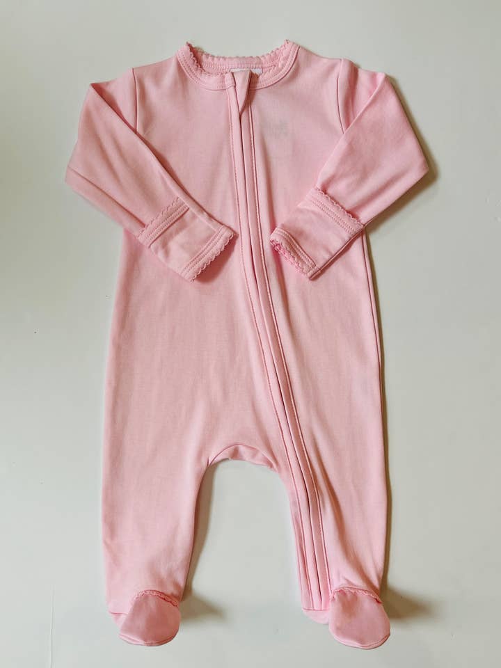 Stroller Society - Wholesale Jumpsuit - Baby - Pima Cotton Zipper Footie - Baby Clothing - Baby Clothes