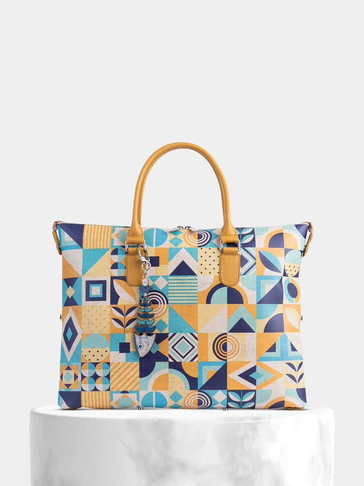 Sac à main en liège 3 en 1 Tuiles Modernes pour la vente par StudioCork