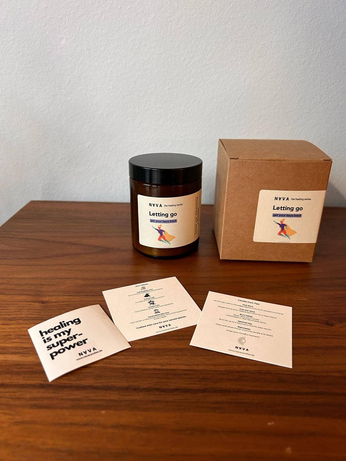 NAVA - Wholesale Jar/Filled Candle - Scented Organic Soy Candle - Letting Go3