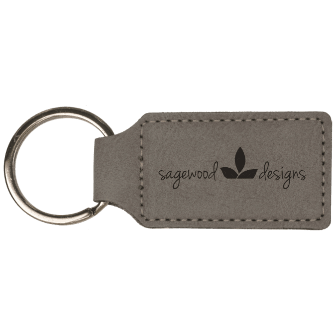 Cabin and Reel Engraving - Wholesale Keychain - Unisex - Customized Leatherette Rectangle Keychain3