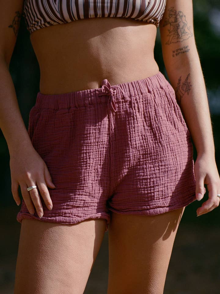 Nénés - Wholesale Shorts - Women's - Short Marra - Plum