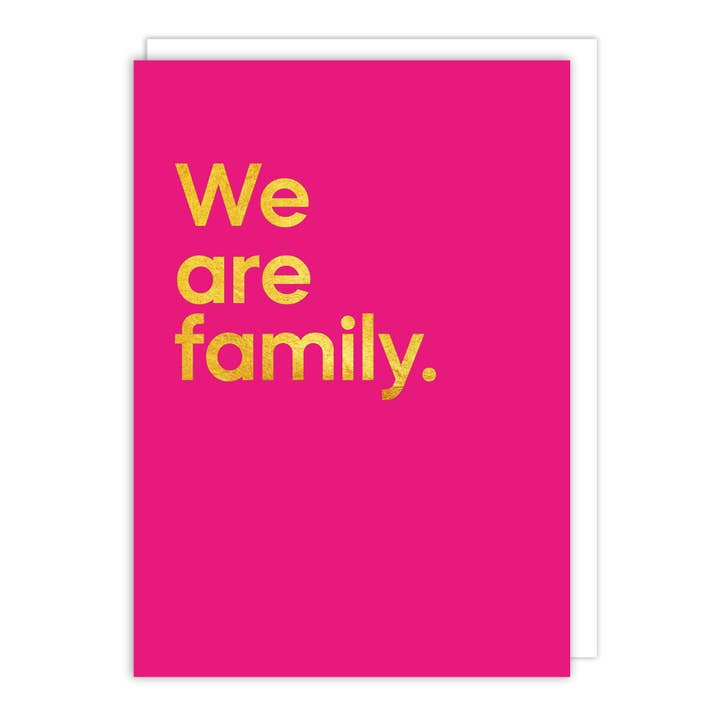 Notes & Queries, Inc. - Wholesale Friendship Card - We Are Family Song Friendship Card