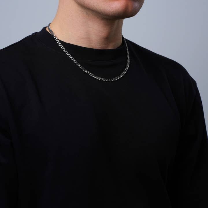 Twistedpendant - Wholesale Link & Chain Necklace - Silver Cuban Chains 16" - 26"1