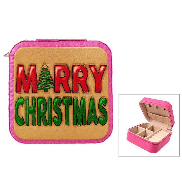 PORTAGIOIE IN PELLE LAVORATA NATALIZIA, AM 0192 per la vendita all'ingrosso da parte di JOIA ACCESSORIES