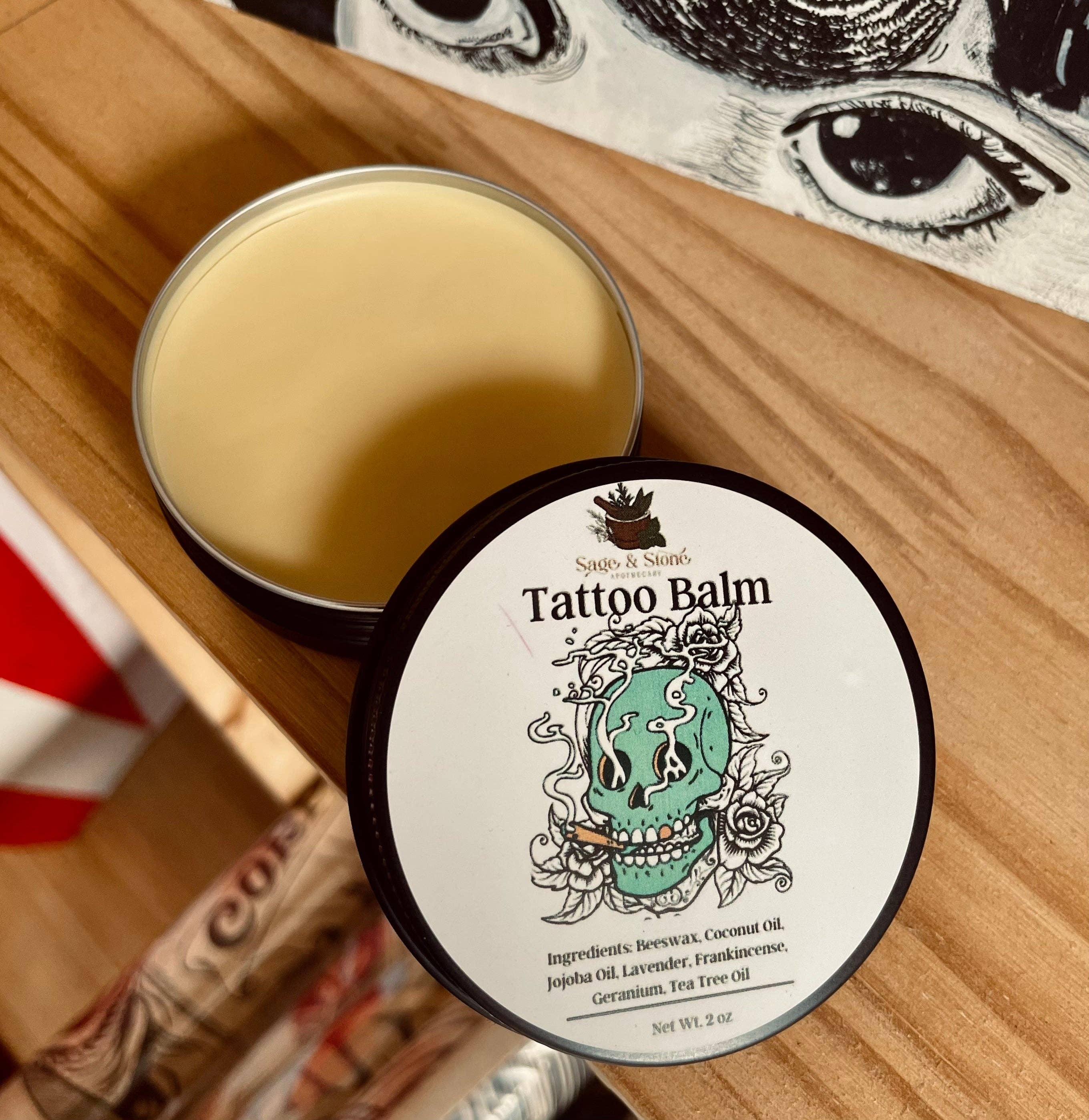Sage & Stone Apothecary – wholesale Tatueringssalva/tatueringsvård – Tatuering Healing Balm