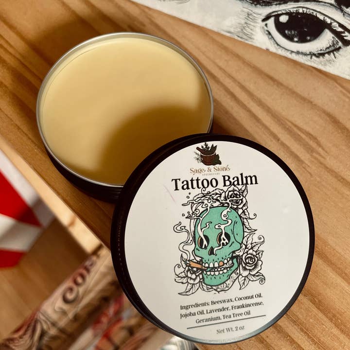 Sage & Stone Apothecary – wholesale Tatueringssalva/tatueringsvård – Tatuering Healing Balm0
