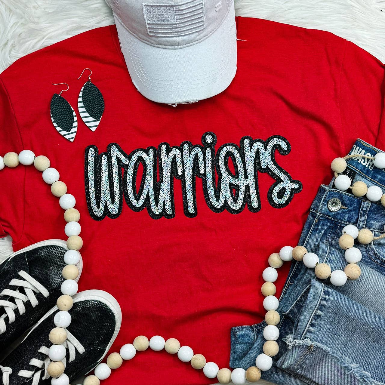 Trendy Transfers - Wholesale Patch - Warriors Sequin Patch