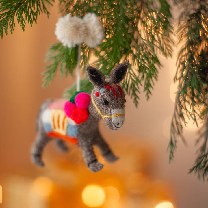 Sew Heart Felt - Wholesale Ornament - Donkey Christmas Decoration1