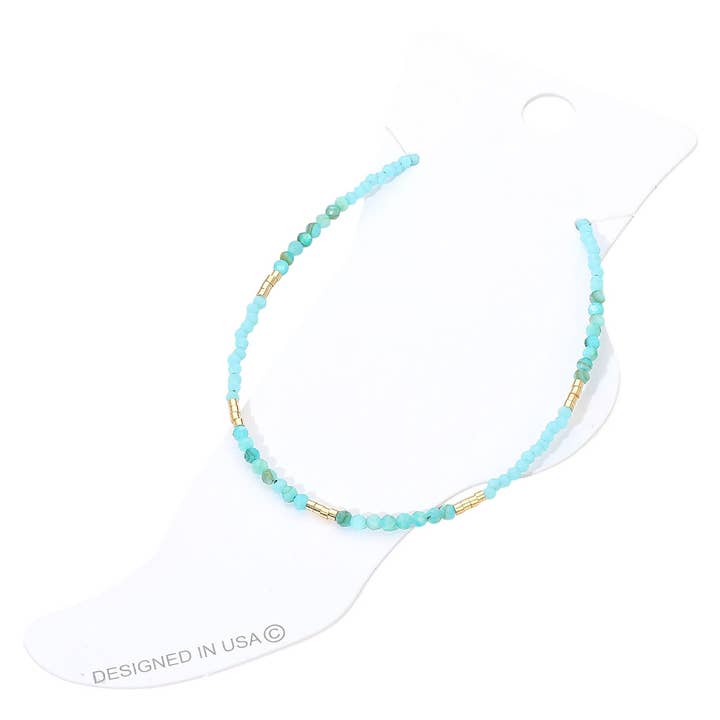 Sensibling Corp. - Wholesale Anklet - Faceted Beaded Anklet10