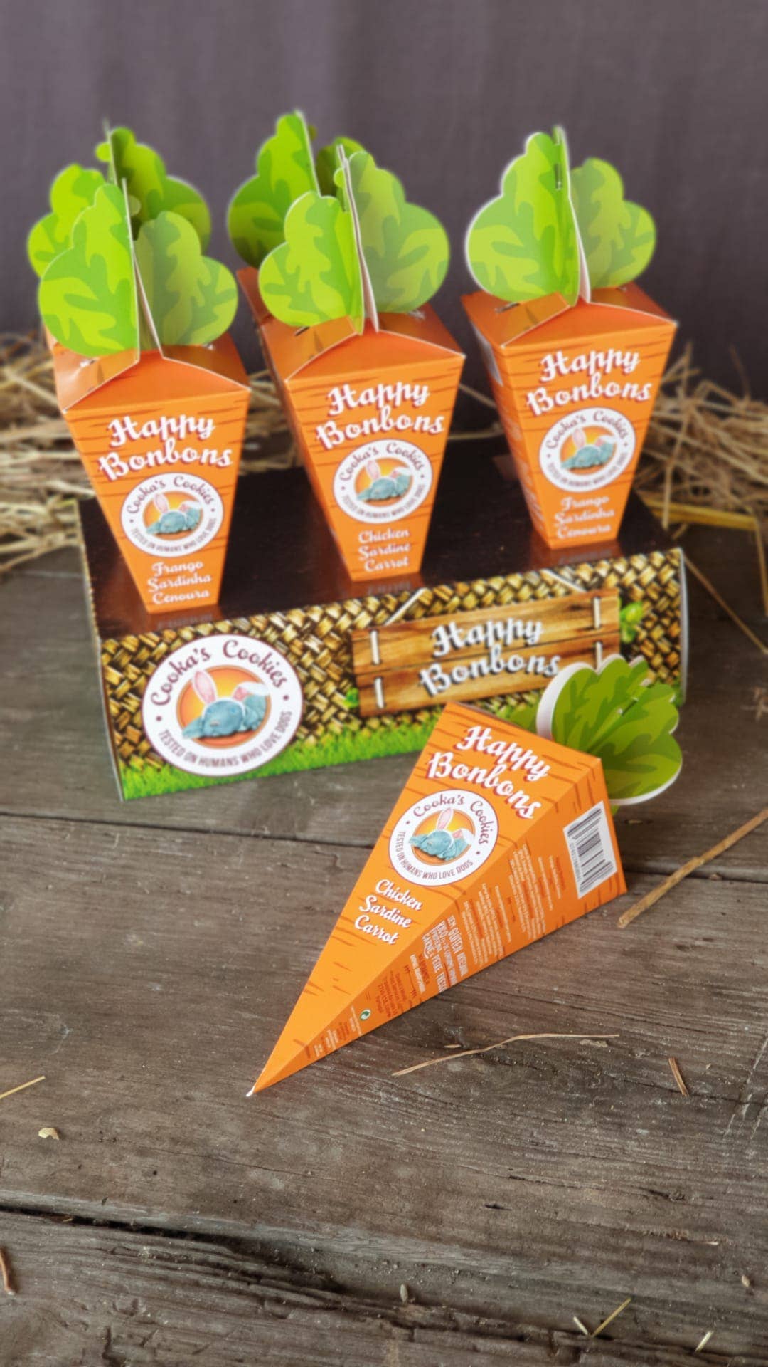 Belpharmed bv: Cooka's Cookies & Sensidog - Wholesale Pet Treats - Dog - Display Box - Happy Bonbons2