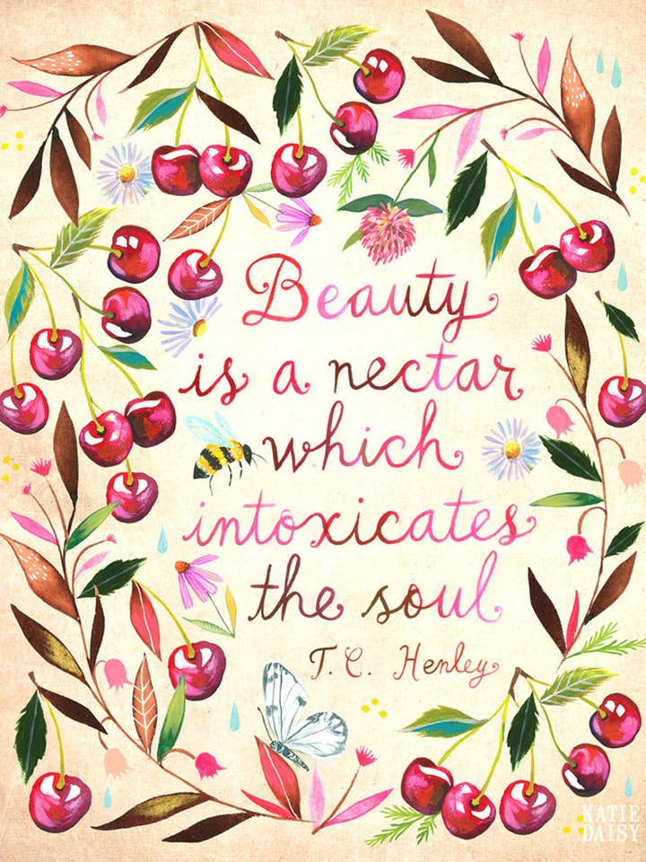 Schoonheid is een nectarprint voor wholesale door Katie Daisy