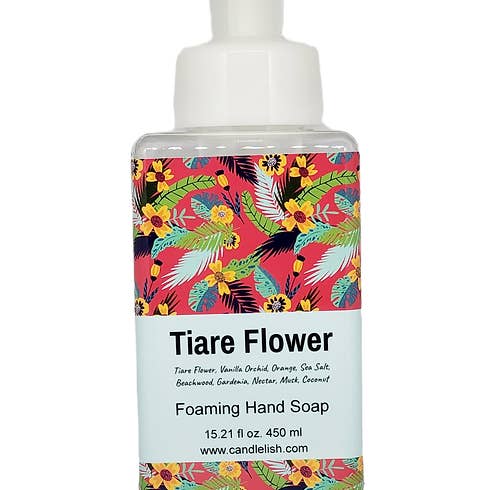 Tiare Flower Foaming Hand Soap for wholesale by Candlelish