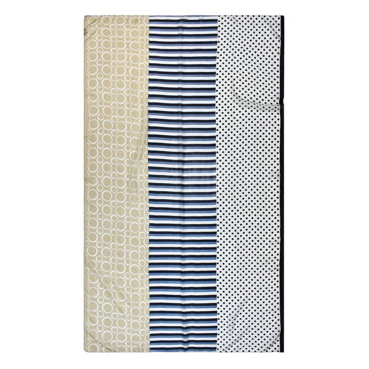 Riviera Stripe/Dot Silk Scarf for wholesale by Dupatta Designs