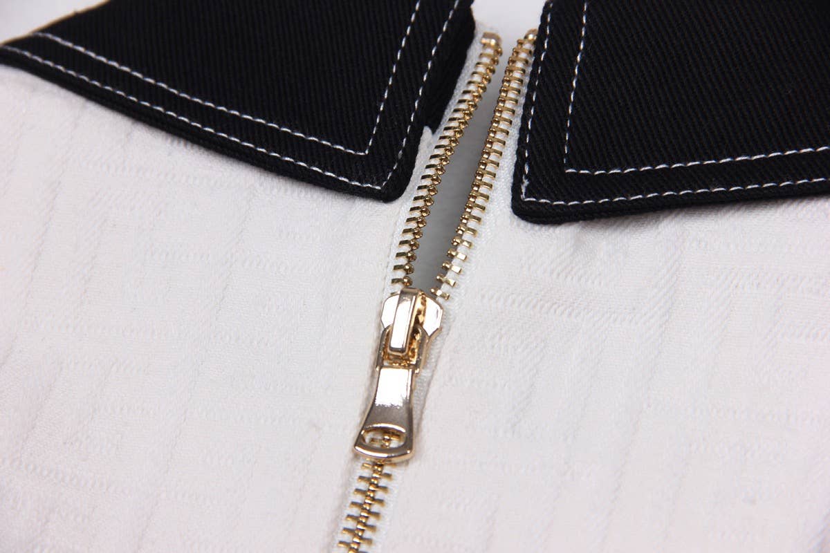 Productseeker - Wholesale Dress - Women's - DR038 Short-sleeved Dress With Gold Buttons13