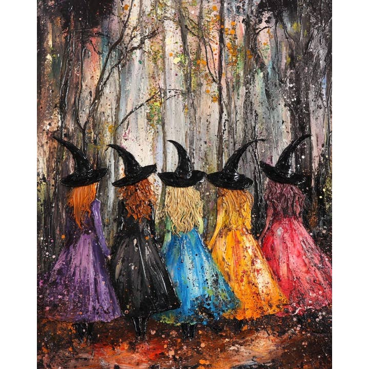 Mowbi - Wholesale Art Print - Coven - Witch and Witches Wall Art Prints - 8"x10" Art Print for 11"x14" Frame