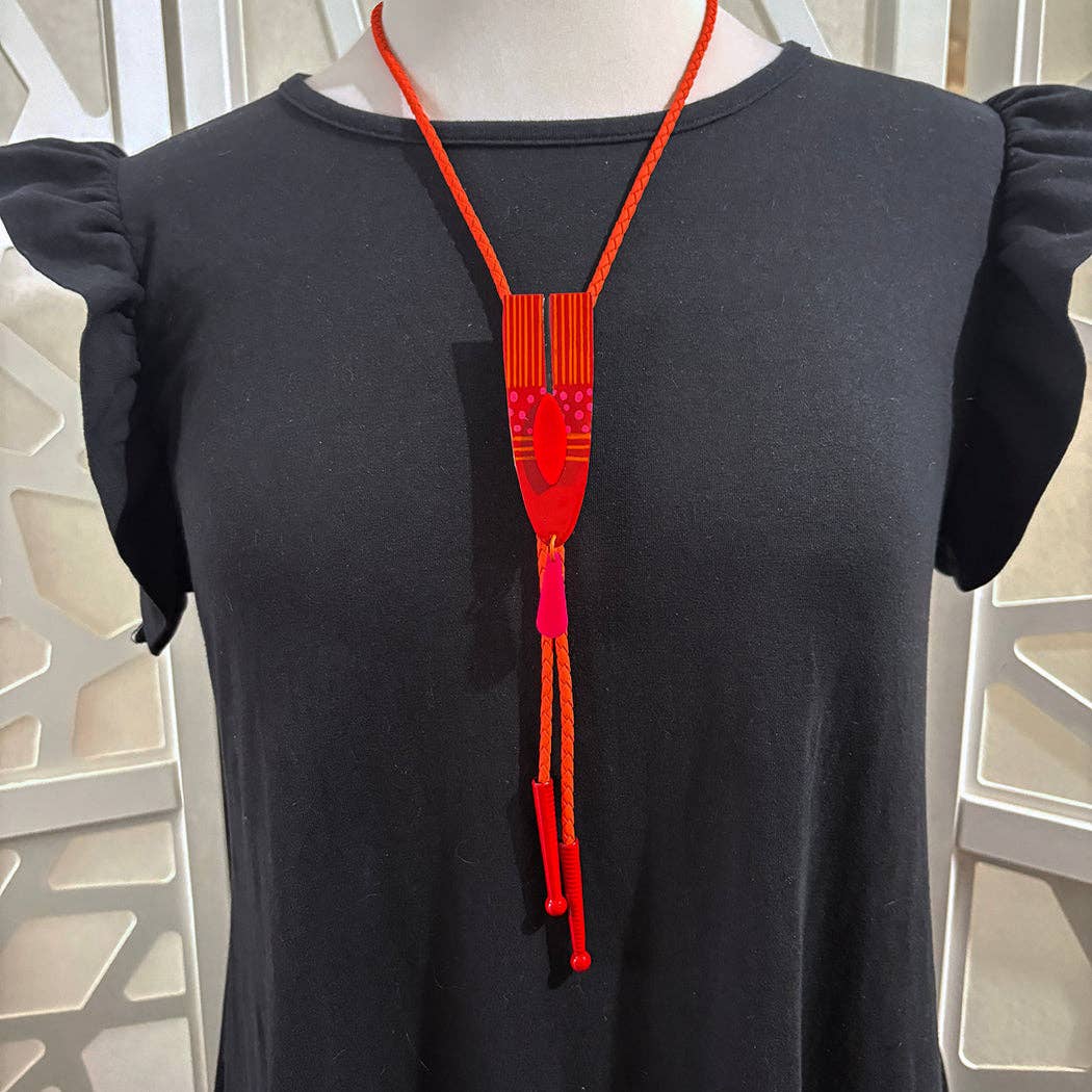 Audacious Studio - Wholesale Woven Necklace - Atomic Luau Bolo Tie5