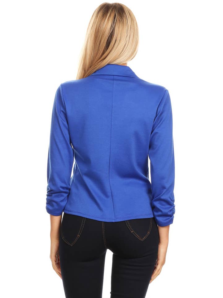MOA COLLECTION - Venta al por mayor Blazer - Mujer - Blazer largo hasta la cintura con cierre de un botón para mujer (paquete abierto)47
